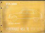 Renault 16L 16TL Onderdelen boek 1974 - 1975 (A1121), Verzenden