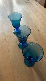 Bubbeltjes wijnglazen 3 stuks, Ophalen of Verzenden, Zo goed als nieuw, Overige typen