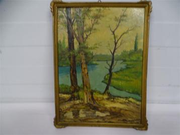 A6786. Mini-Olieverf Schilderij op paneel [C.J.J. Schollaart beschikbaar voor biedingen