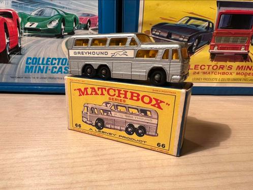 Matchbox Lesney Nr.66c Greyhound Coach Bus, Hobby en Vrije tijd, Modelauto's | Overige schalen, Gebruikt, Bus of Vrachtwagen, Verzenden