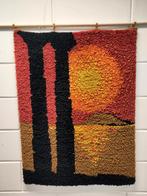 Vintage wollen wandkleed Smyrna wanddecoratie wol jaren 70, Gebruikt, ., Ophalen of Verzenden, .