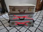 Vintage koffers 3 stuks, Ophalen of Verzenden, Gebruikt