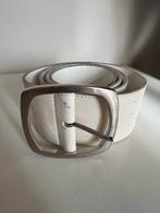 95cm Lederen Riem Gebroken Wit - 5cm Breed, 5 cm of meer, 90 tot 100 cm, Heupriem, Ophalen of Verzenden