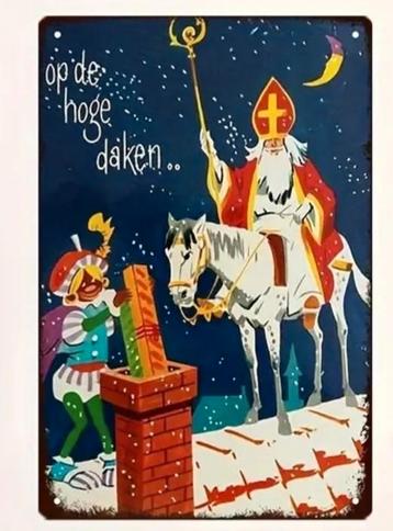 Ijzeren sinterklaas wanddecoratie  beschikbaar voor biedingen