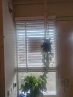 Witte Luxaflex jaloezieën houten lamellen, Ophalen