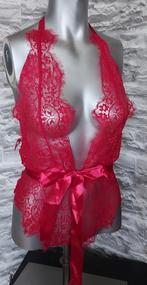 Sexy rood kanten body S(valentijn), Kleding | Dames, Ondergoed en Lingerie, Ophalen of Verzenden, Rood, Body of Korset
