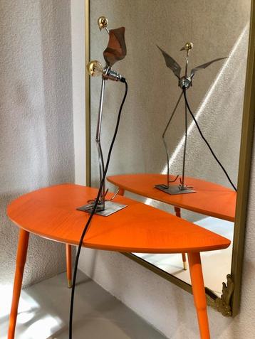 Vintage tafellamp gold Bird Vogel by Stubenrauch 2 stuks beschikbaar voor biedingen