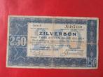 Zilverbon 2½ Gulden 1938 - Zeldzaam! Een letter, Ophalen of Verzenden, 2½ gulden, Los biljet