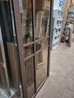 93x231,5cm Binnendeur opdek rechts Staal look brons NDB905, Ophalen, 80 tot 100 cm, Glas, Binnendeur