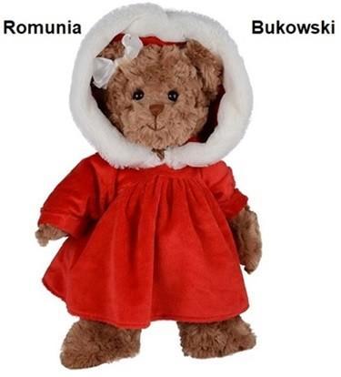 Beer Romunia Bukowski knuffel kerstbeer, Verzamelen, Beren en Cherished Teddies, Nieuw, Stoffen beer, Overige merken, Verzenden
