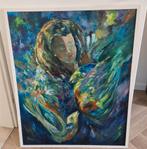 Olieverf schilderij op linnendoek 100x80, Ophalen
