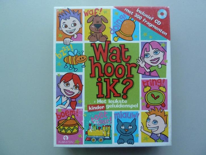 Wat hoor ik? Het leukste kinder geluidenspel, Hobby en Vrije tijd, Gezelschapsspellen | Bordspellen, Ophalen of Verzenden