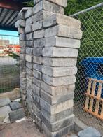 60 muurblokken antraciet getrommeld 50x35x15 cm  € 200,-, Ophalen, Klinkers, Zo goed als nieuw, 10 m² of meer