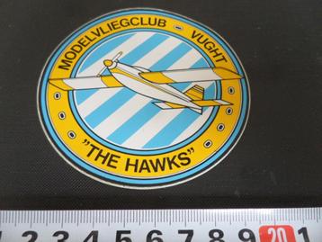 sticker Vught Modelvliegclub THE HAWKS  beschikbaar voor biedingen