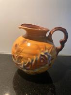 Snavelkan, ( bloemmotief) jaren '30 hoog 14 cm, Antiek en Kunst, Antiek | Keramiek en Aardewerk, Ophalen of Verzenden