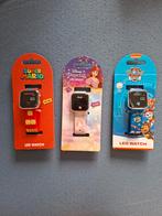 LED horloges Mario, Ariël en Paw Patrol- Nieuw in verpakking, Ophalen of Verzenden, Nieuw, Overige kleuren, Jongen of Meisje