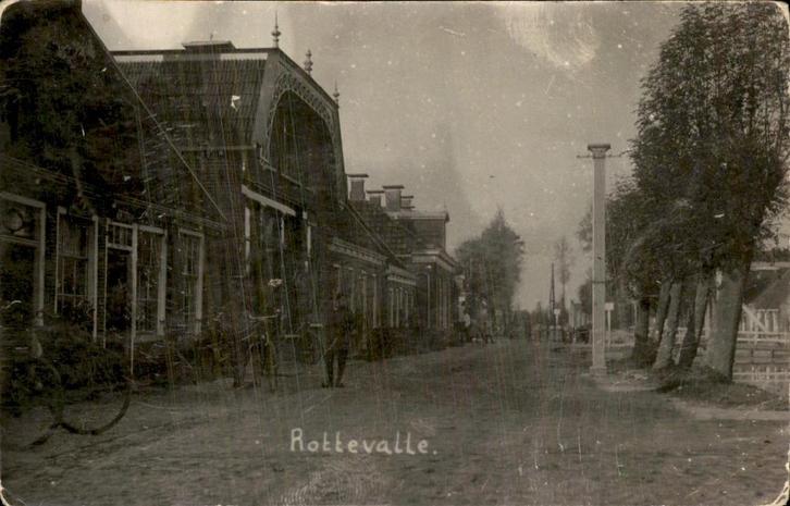Rottevalle - Fotokaart ?, Verzamelen, Ansichtkaarten | Nederland, Gelopen, Friesland, 1920 tot 1940, Ophalen of Verzenden