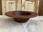 Brocante oud rond ijzeren schaaltje / roestig, Ophalen of Verzenden