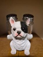 Franse Bulldog Peper & Zout Set NIEUW, Overige materialen, Nieuw, Wit, Ophalen of Verzenden
