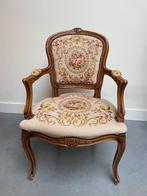 Prachtige vintage barok stoel / fauteuil - Queen Anne, Ophalen, Gebruikt, Hout, Eén