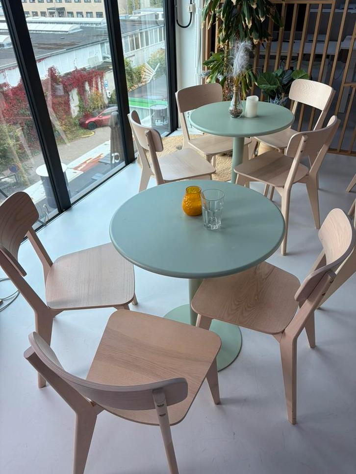 Lichtbruine stoelen 45 cm – los of in set te koop!, Huis en Inrichting, Stoelen, Zo goed als nieuw, Vijf, Zes of meer stoelen