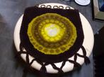 wandkleed 75 x 100 cm cirkels vintage design jaren 70 retro, Bruin, Gebruikt, 50 tot 100 cm, ?