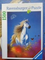 Puzzel 1500 stukjes: Paardengeluk, Ophalen of Verzenden, 500 t/m 1500 stukjes, Gebruikt, Legpuzzel