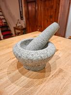 Zware Granieten Vijzel met Stamper, Huis en Inrichting, Ophalen of Verzenden, Zo goed als nieuw