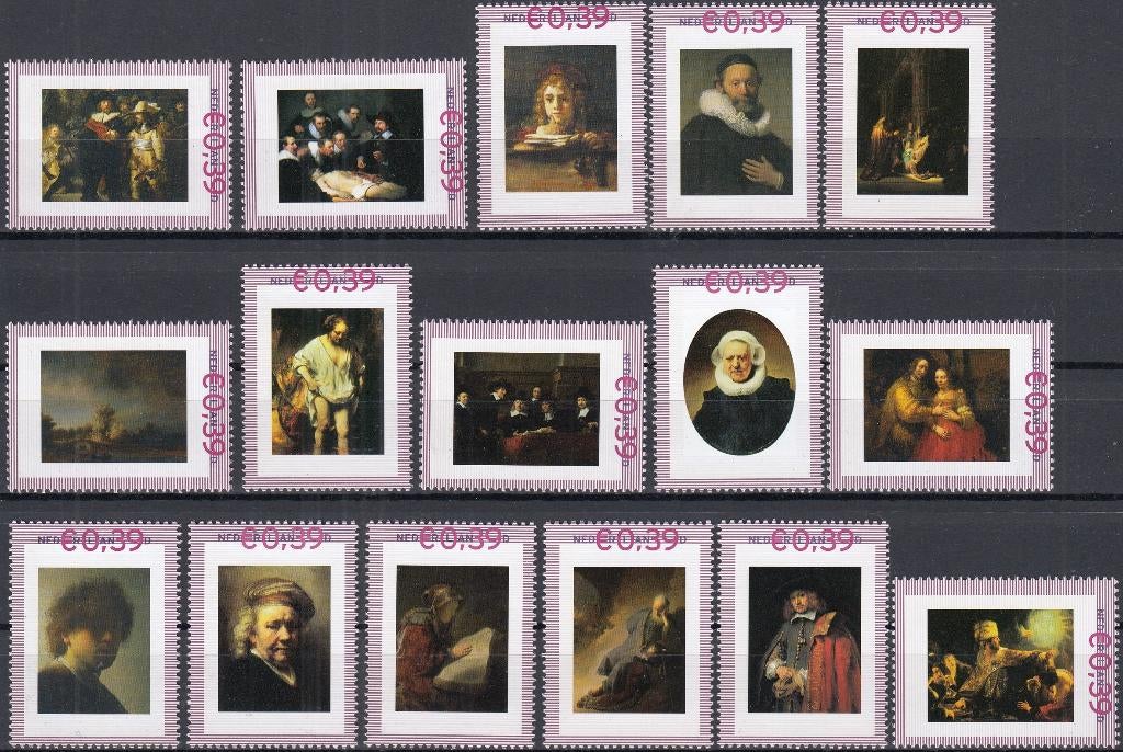 Nederland- 2006- Kunst- 36 x Rembrandt En Zijn Leerlingen- P, Verzenden, Na 1940, Postfris