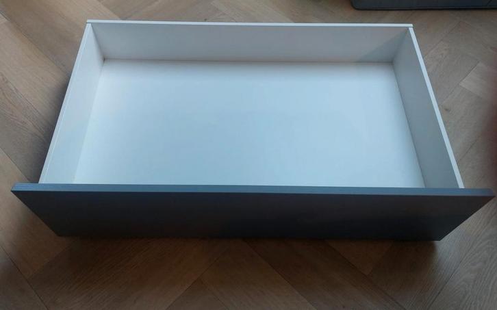 4 Ikea Malm bedlades grijs zgan, Huis en Inrichting, Slaapkamer | Bedden, Zo goed als nieuw, Eenpersoons, Hout, Grijs, Ophalen