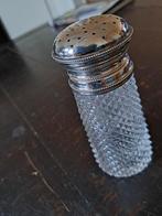 Kristallen zilveren poeder/ cacao strooier, Antiek en Kunst, Verzenden