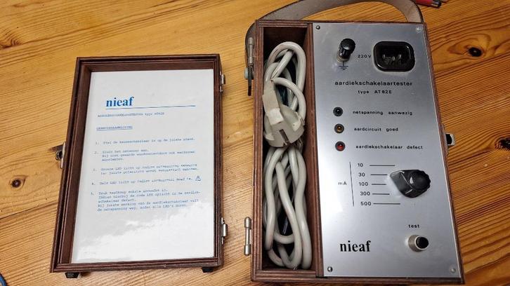 Nieaf aardlekschakelaar tester verschillende tests, Doe-het-zelf en Verbouw, Meetapparatuur, Gebruikt, Overige meters, Ophalen