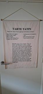 Riviera Maison Tarte Tatin recept op doek, Ophalen of Verzenden, Gebruikt