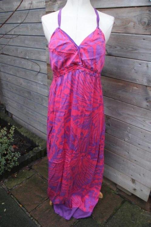 Jurk paars/ fuschia Halebob mt L Vaste prijs, Kleding | Dames, Jurken, Zo goed als nieuw, Maat 42/44 (L), Paars, Onder de knie