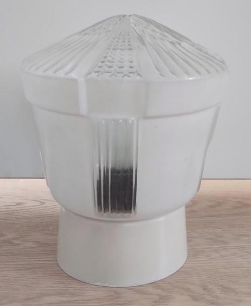 Plafonniere vintage, Huis en Inrichting, Lampen | Plafondlampen, Zo goed als nieuw, Glas, Kunststof, Ophalen of Verzenden