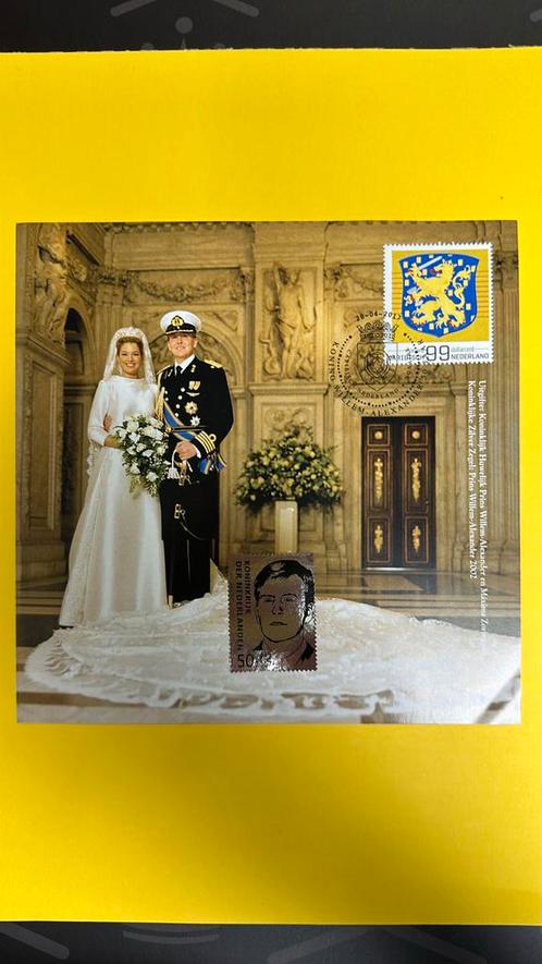 Koningshuis zilver zegel alexander huwelijk, Verzamelen, Koninklijk Huis en Royalty, Nieuw, Speld(je) of Lepel(tje), Ophalen of Verzenden