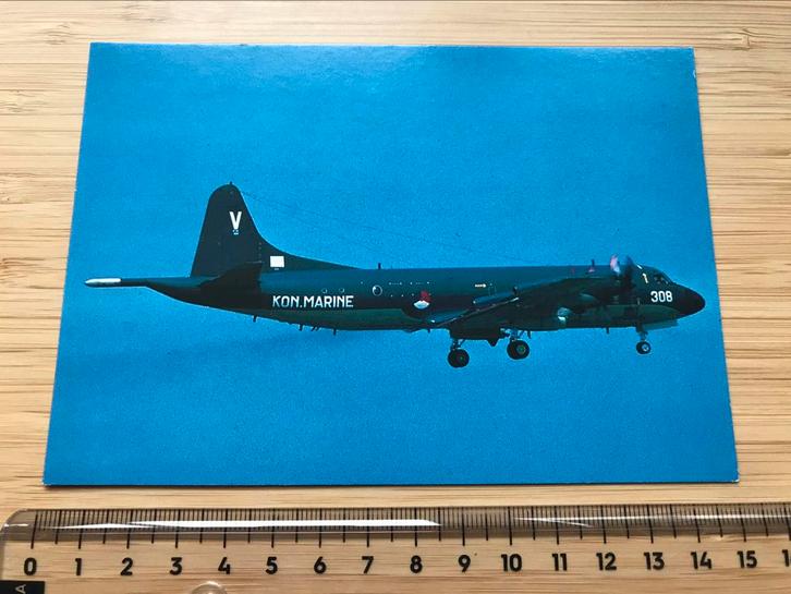 Lockheed P3C Orion Kaart MLD 308 Marine Vliegtuig Luchtvaart, Verzamelen, Luchtvaart en Vliegtuigspotten, Zo goed als nieuw, Kaart, Foto of Prent
