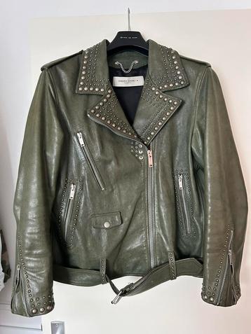 Golden Goose leren jasje met studs. Maat 36. beschikbaar voor biedingen
