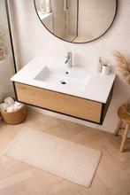 Badmeubel 80 - 100 - 120 massief eiken nu €499 WEG=WEG new, 100 tot 150 cm, Nieuw, Ophalen of Verzenden, Minder dan 100 cm