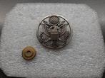 US AIR FORCE   -  cap badge   42 mm.rond., Verzamelen, Ophalen of Verzenden, Luchtmacht, Amerika, Embleem of Badge