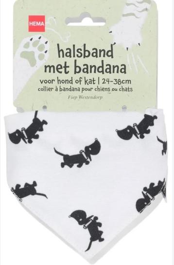 HEMA Takkie en Siepie Halsband Met Bandana 24-38 Cm Nieuw  beschikbaar voor biedingen