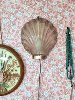 prachtige vintage wandlamp schelp, Huis en Inrichting, Lampen | Wandlampen, Ophalen of Verzenden, Zo goed als nieuw