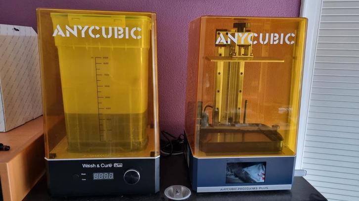 Anycubic m3 plus hars 3d printer + wash & cure, Computers en Software, 3D Printers, Zo goed als nieuw, Ingebouwde Wi-Fi, Ophalen