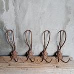 4x Oude brocante vintage kapstokhaak draadhaak roest Etage3, Gebruikt, ., Ophalen of Verzenden, .