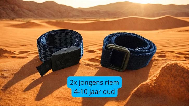 Setje van 2 verstelbare riemen voor jongens van 4-10 jaar, Kinderen en Baby's, Kindermode-accessoires, Zo goed als nieuw, Ophalen of Verzenden