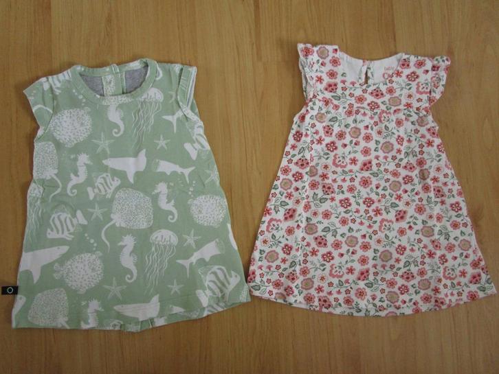 nOeser + C&A - twee schattige jurkjes maat 62, Kinderen en Baby's, Babykleding | Maat 62, Zo goed als nieuw, Meisje, Jurkje of Rokje