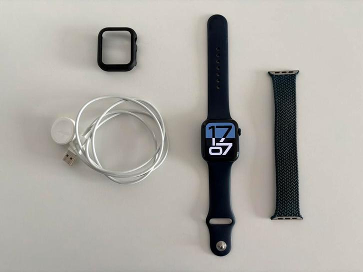 Apple Watch Series 6 – 44mm (Blue Aluminum Case), Sieraden, Tassen en Uiterlijk, Smartwatches, Gebruikt, iOS, Blauw, Ophalen of Verzenden