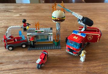 Lego City brandweer actie bij burgershop beschikbaar voor biedingen
