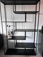 Vakkenkast zwart metaal, Huis en Inrichting, Ophalen, Zo goed als nieuw