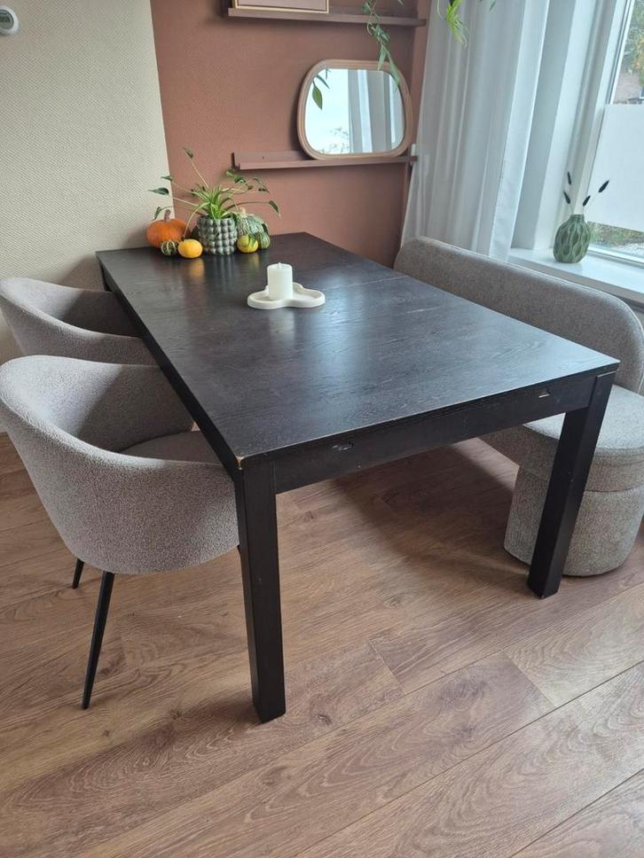 Ikea Bjursta eettafel, uitschuifbaar, Huis en Inrichting, Tafels | Eettafels, Gebruikt, 50 tot 100 cm, 150 tot 200 cm, Vier personen